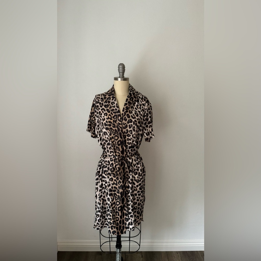 All Saints Leopard Dress Size 2